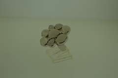 Sterling Silver Milky Stone Cluster Ring