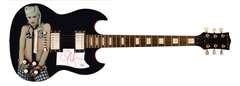 No Doubt Gwen Steffani Autographed Signed Custom Photo Graphics Guitar ACOA