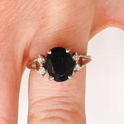 14kt Gold, Green Tourmaline, & Diamond Cocktail Ring