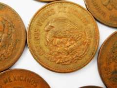 Lot of 7 Centavos Mexico Coins