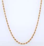 Nice Yellow Gold Rope Chain Necklace