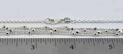 Multi-Strand Sterling Silver Necklace With Silver Balls