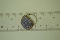 Sterling Silver Purple Stone Cluster Ring