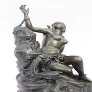 Nude Nymph Bronze Sculpture