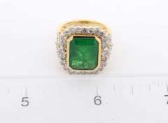 Opulent Emerald & Diamond Ring