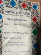 Very Rare "Source" This tapestry is French made,  Jacquard woven with relief stitch