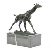 Tall Giraffe Animal Edition Bronze Sculpture