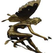 Mythical Bronze Fairy Angel Sculpture
