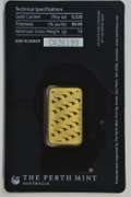 Pure .9999 Fine Gold 10 gram bar from The Perth Mint in card