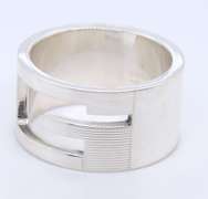 Gucci G Cut out Ring in Sterling Silver