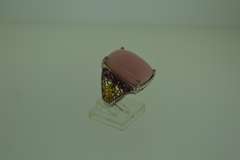 Sterling Silver Pink Stone Cocktail Ring