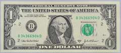 $1 2003 A FRN Error Note