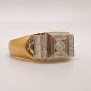 14kt Solid Gold & Diamond Ring