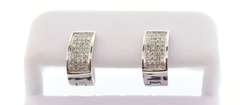 Stunning 10k White Gold Earrings with Beautiful Diamonds