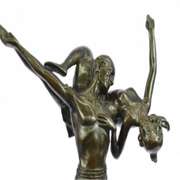 Two Russian Dancer Bronze Statue