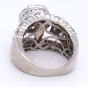 Magnificent White Gold 4ctw Cluster Diamond Ring