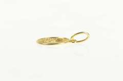 14K Yellow Gold Virgin Mary Sacred Heart Christian Faith Charm/Pendant