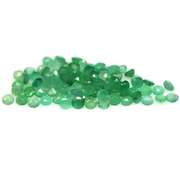 Rich green unheated 6.98ct Emerald set