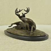 Trophy Antelope Buck Bronze Sculpture