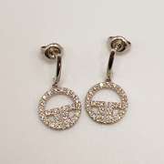 14kt White Gold & Diamond Earrings