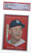 1961 Topps #475 Mickey Mantle - PSA NM-MT 8 - New York Yankees