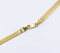 Vintage Italian Sterling Silver Herringbone Necklace