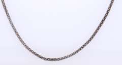 Vintage Sterling Silver Italian Popcorn Chain Necklace