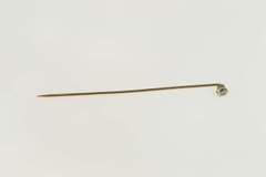 10K Yellow Gold Victorian Crystal Lapel Boutonniere Formal Pin/Brooch