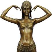 Skilled Romanian Dancer Bronze Sculpture