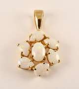 Nice Opal Cluster Pendant