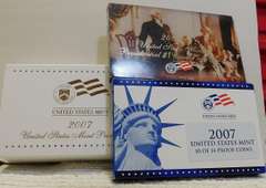 2007 PROOF Set w/PresDols 14 coins