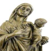 Mother Virgin Mary Bronze Statue