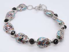 Sterling Silver Skeleton Link Bracelet