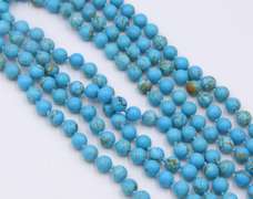 Turquoise Beads Long Necklace