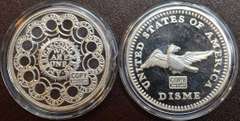 Lot Of 2, 2 Ounce Silver Commemorative Replica Coins Of Historical US Coins