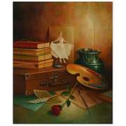 Avi Belaish, Original Acrylic Painting on Canvas, with Letter Authenticity.