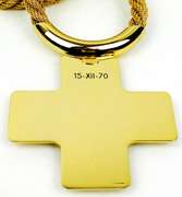 1970 Lanvin Paris Huge Cross Necklace