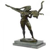 Two Russian Dancer Bronze Statue