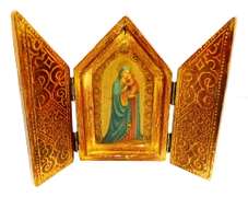 Vintage Italian Florentine Triptych
