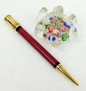 Vintage Italian Millefiori Pen Rest & Parker Pencil