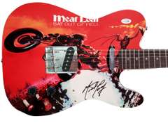 Meat Loaf Signed Bat Out Of Hell Album LP Graphics Guitar Exact Video Proof ACOA