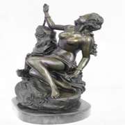 Nude Nymph Bronze Sculpture