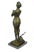 Saint Joan of Arc Bronze Marble Sculpture