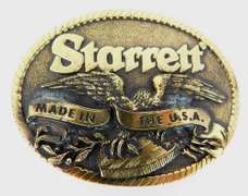 Starrett USA Heavy Brass Belt Buckle