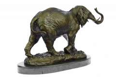 African Elephant Bronze Statue