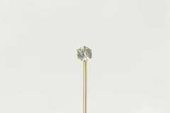 10K Yellow Gold Victorian Crystal Lapel Boutonniere Formal Pin/Brooch