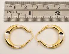 Fashionable 14k Hoop Earrings