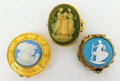 3 Collectible Vintage Perfume Solid Compacts