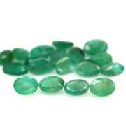 Heavy 7.48ct 18 piece Zambian Emerald set