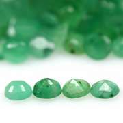 Rich green unheated 6.98ct Emerald set
